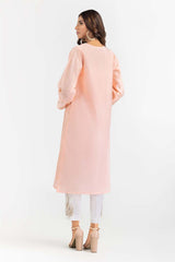 Foil Print Slub Shirt GLW-22-67