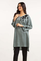 Dyed Cotton Yarn Dyed Embroidered Shirt GLW-23-101