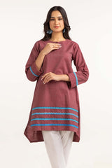 Dyed Yarn Cotton Embroidered Shirt Glw-23-104