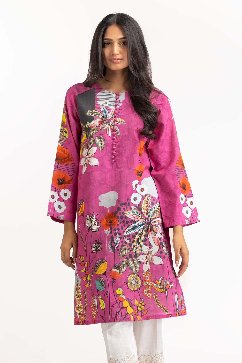 Digital Printed Khaddar Shirt