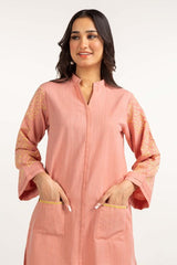 Dyed Cotton Yarn Dyed Embroidered Shirt GLW-23-32