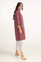 Dyed Yarn Cotton Embroidered Shirt Glw-23-33