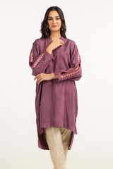 Dyed Yarn Cotton Embroidered Shirt Glw-23-35