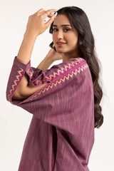 Dyed Yarn Cotton Embroidered Shirt Glw-23-35