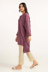 Dyed Yarn Cotton Embroidered Shirt Glw-23-35