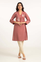 Dyed Cotton Yarn Dyed Embroidered Shirt GLW-23-37