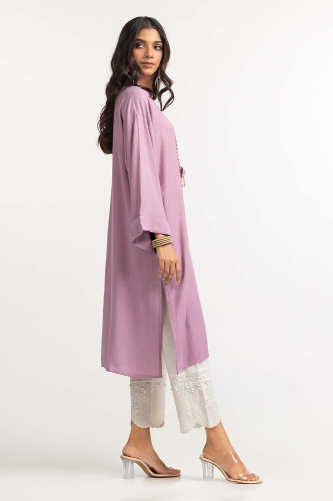 Dyed Moonlight Acrylic Viscose Embelished Kurti GLW-23-40