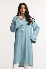 Dyed Moonlight Acrylic Viscose Embelished Shirt GLW-23-42