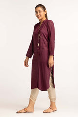 Dyed Moonlight Acrylic Viscose Embelished Shirt GLW-23-43