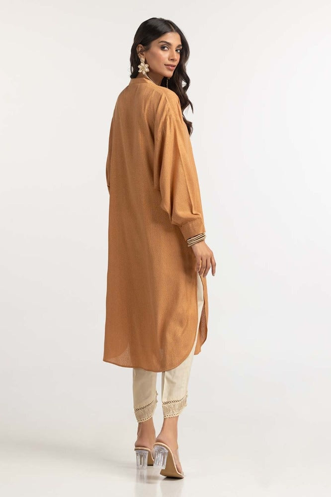 Dyed Moonlight Acrylic Viscose Embelished Shirt GLW-23-44