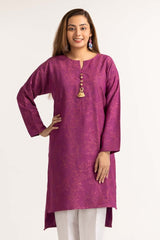 Dyed Jacquard Embellished Shirt GLW-23-47