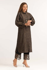 Dyed Jacquard Embellished Shirt GLW-23-49