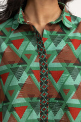 Digital Print Khaddar Shirt GLW-23-69