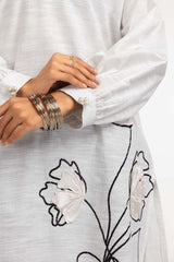 Dyed Khaddar Embroidered Shirt GLW-23-84