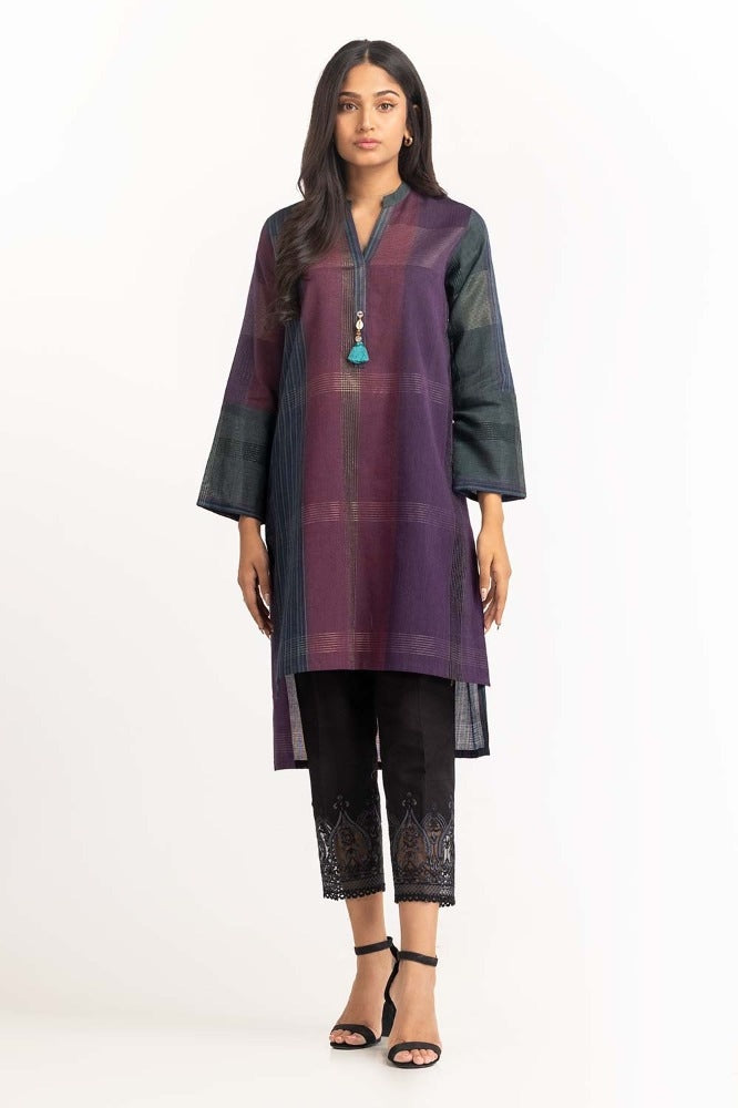 Yarn Dyed Embellished Shirt GLW-23-86