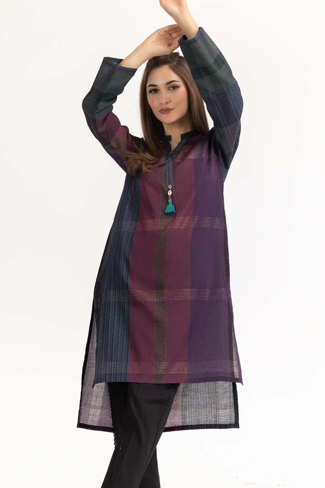 Yarn Dyed Embellished Shirt GLW-23-86