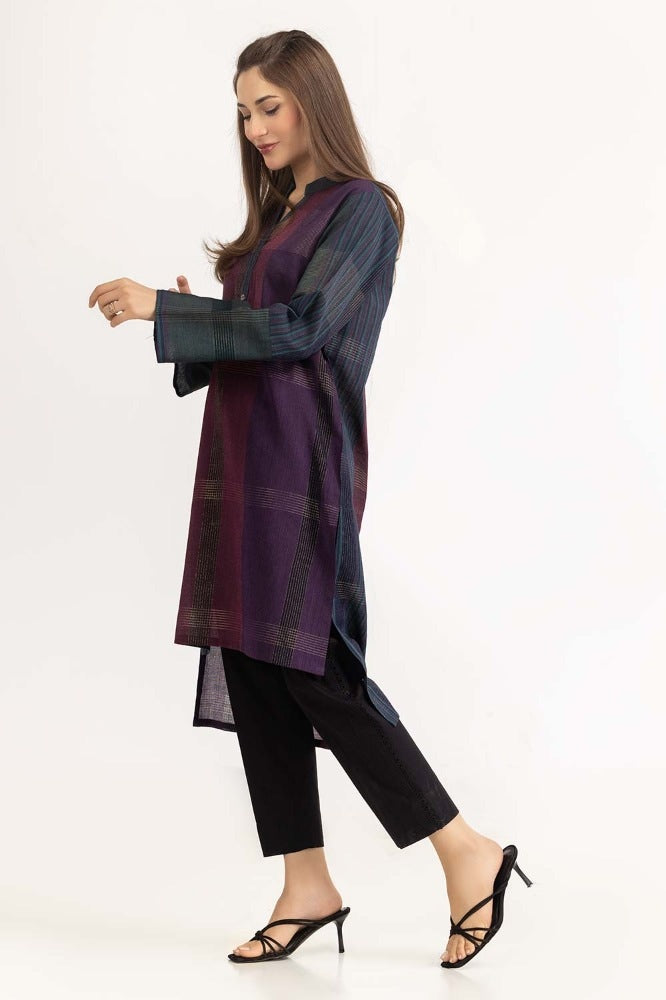 Yarn Dyed Embellished Shirt GLW-23-86