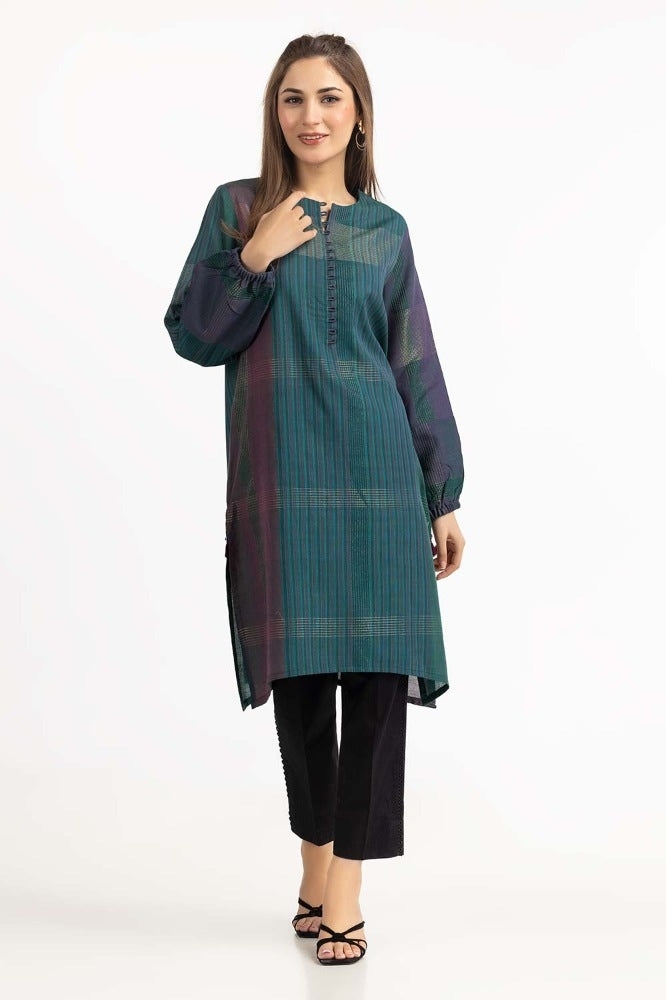 Yarn Dyed Embellished Shirt GLW-23-87