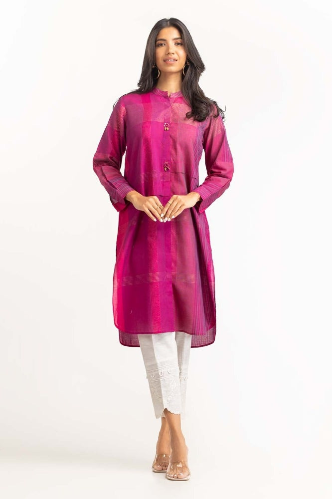 Yarn Dyed Embellished Shirt GLW-23-89