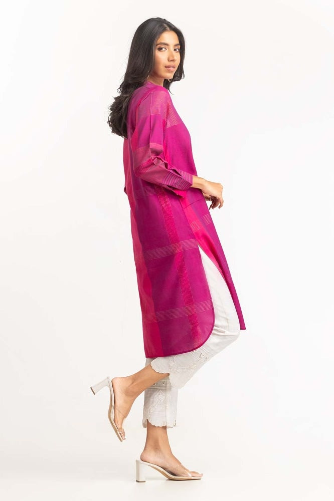 Yarn Dyed Embellished Shirt GLW-23-89