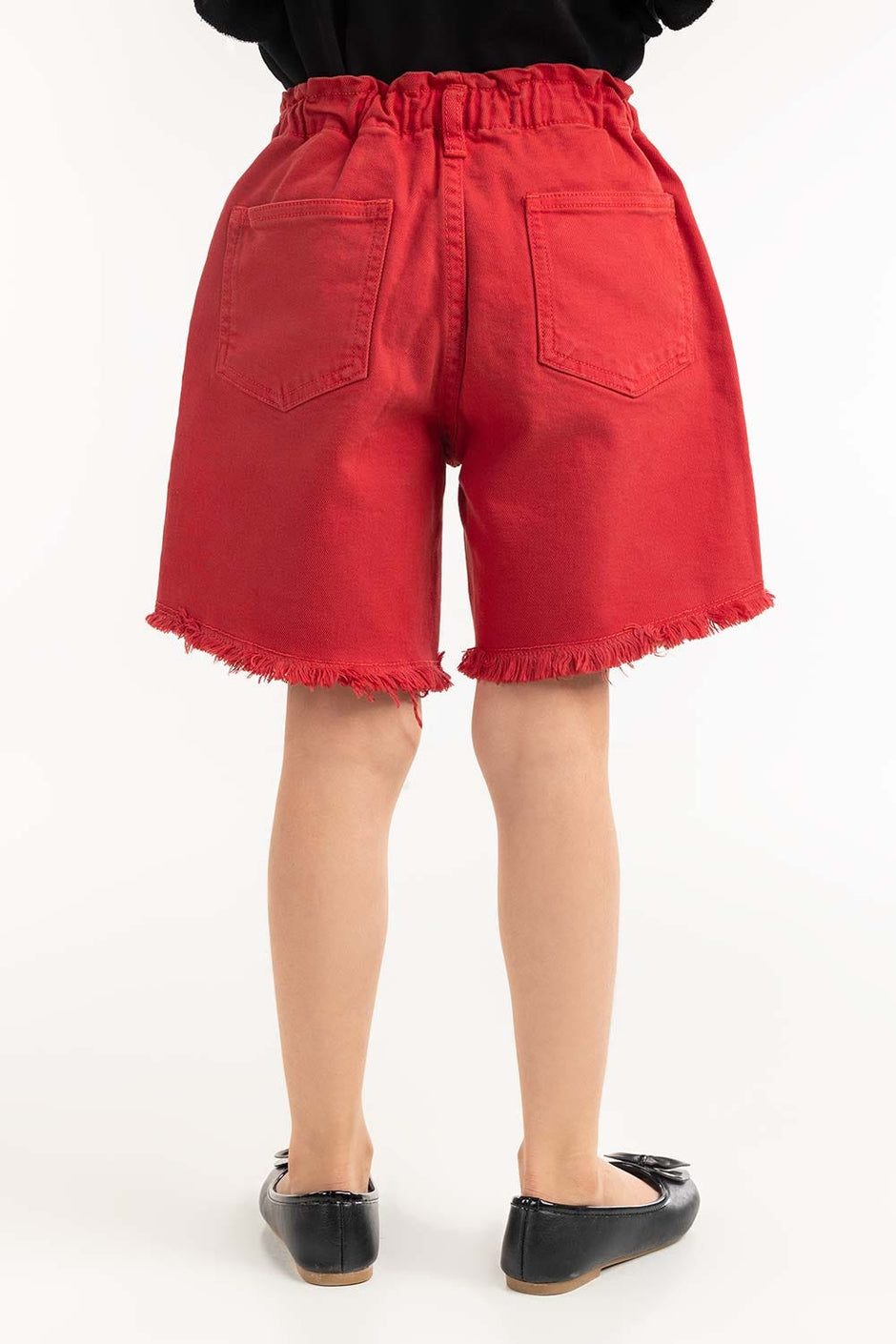 Toddler Girl Goji Berry Basic Non Denim Shorts TGNB-2210042-C