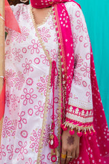 3 Piece Unstitched Gold Lacquer Printed Lawn Suit CL-52411 A