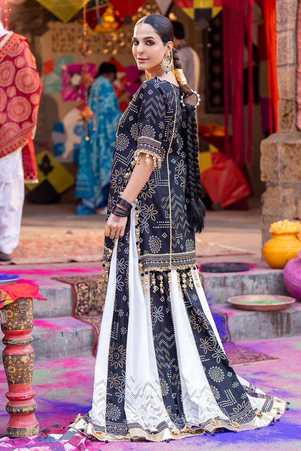 2 Piece Unstitched Gold Lacquer Printed Lawn Suit