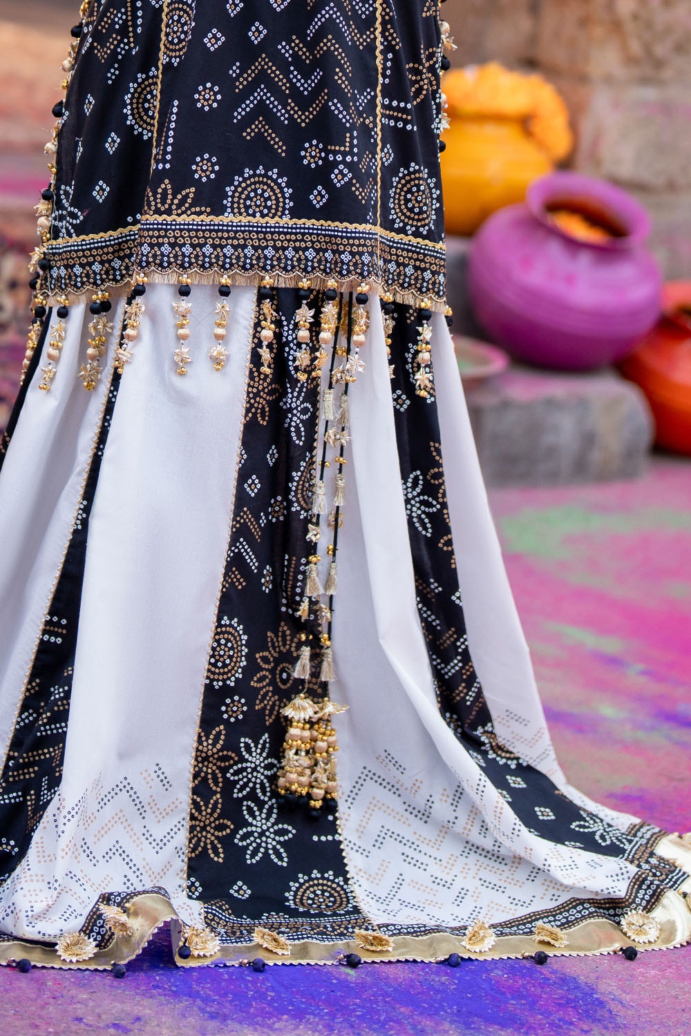 2 Piece Unstitched Gold Lacquer Printed Lawn Suit
