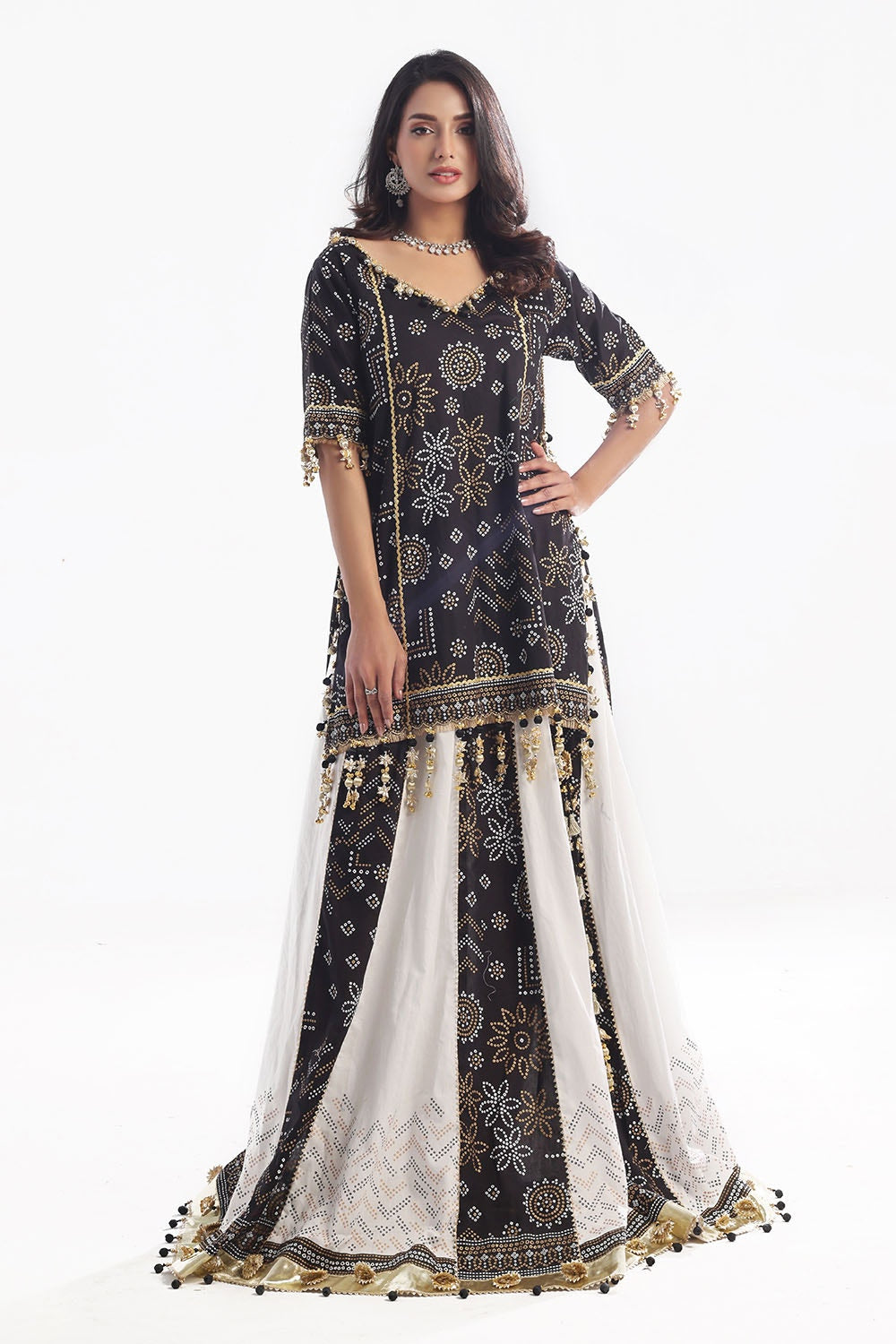2 Piece Unstitched Gold Lacquer Printed Lawn Suit