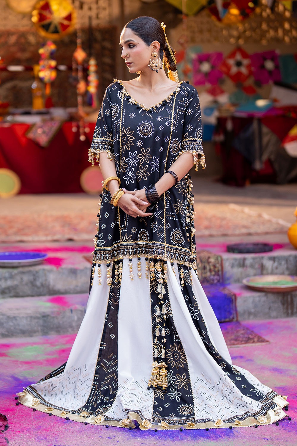 2 Piece Unstitched Gold Lacquer Printed Lawn Suit