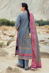 3 Piece Unstitched Gold Printed Lawn Suit CL-52119-A