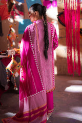 3 Piece Unstitched Gold Printed Lawn Suit CL-52401 A