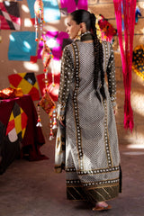 3 Piece Unstitched Gold Printed Lawn Suit CL-52401 B