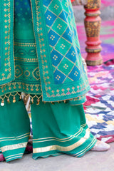 3 Piece Unstitched Gold Printed Lawn Suit CL-52410 A
