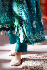 3 Piece Unstitched Gold Printed Lawn Suit CL-52484 A