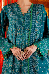 3 Piece Unstitched Gold Printed Lawn Suit CL-52484 A