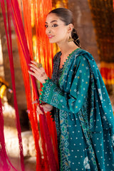 3 Piece Unstitched Gold Printed Lawn Suit CL-52484 A