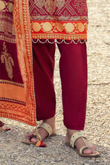 3 Piece Unstitched Gold Printed Lawn Suit CL-52124-A
