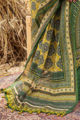 3 Piece Unstitched Gold Printed Lawn Suit CL-52635