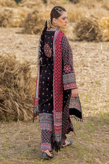 3 Piece Unstitched Embroidered Gold Printed Lawn Suit CL-52636