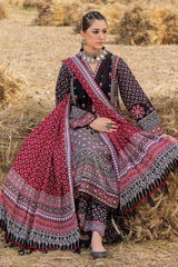 3 Piece Unstitched Embroidered Gold Printed Lawn Suit CL-52636