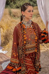 2 Piece Unstitched Gold Printed Lawn Suit TL-52144