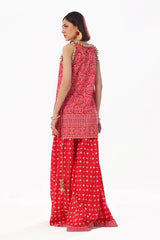 2 Piece Unstitched Embroidered Gold Printed Lawn suit TL-52031