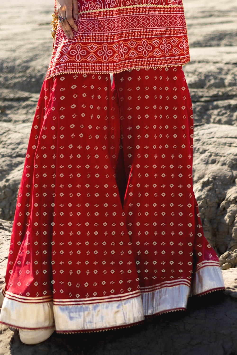 2 Piece Unstitched Embroidered Gold Printed Lawn suit TL-52031