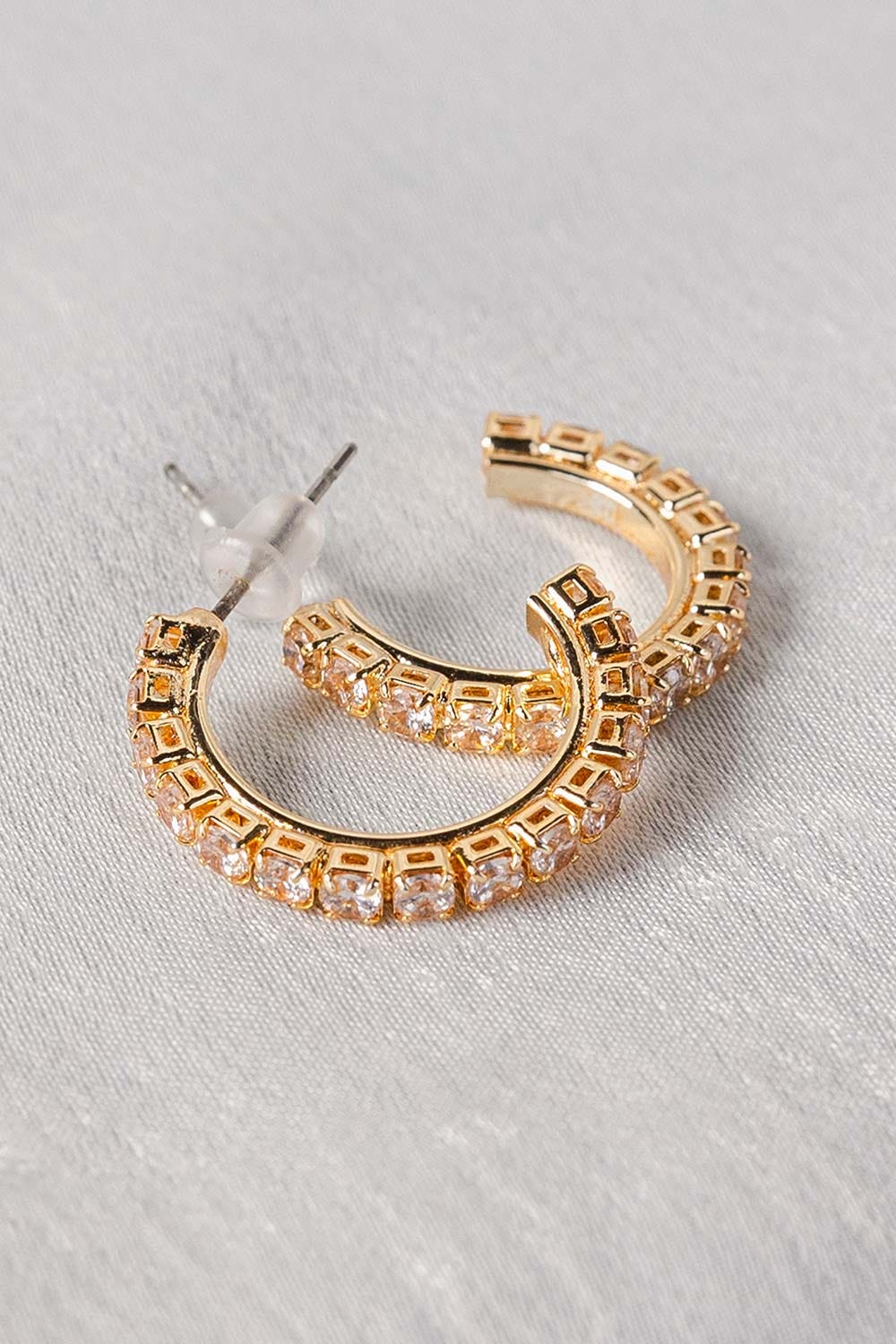 Gold C Hoop Mini Earings