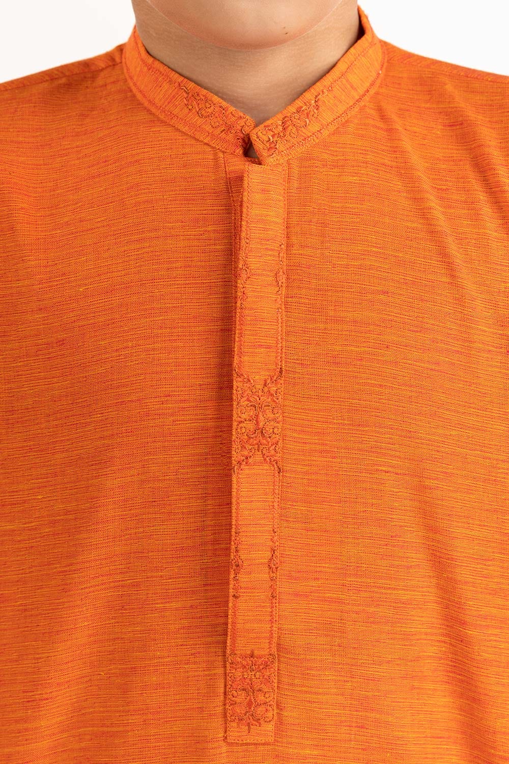 Gold Orange Embroidered Kurta KR-KEMB22-009