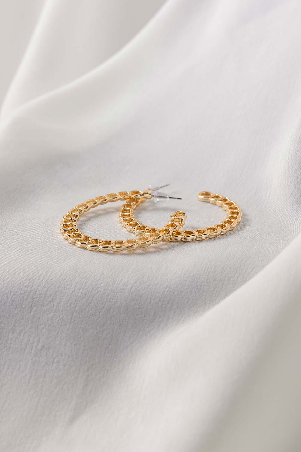 Golden C Hoop Earrings IFA-ER-018
