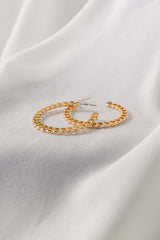 Golden C Hoop Earrings IFA-ER-018