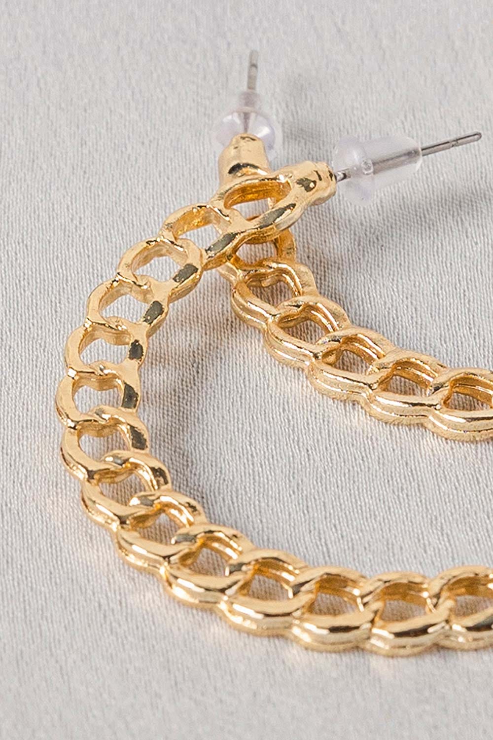 Golden C Hoop Earrings IFA-ER-018
