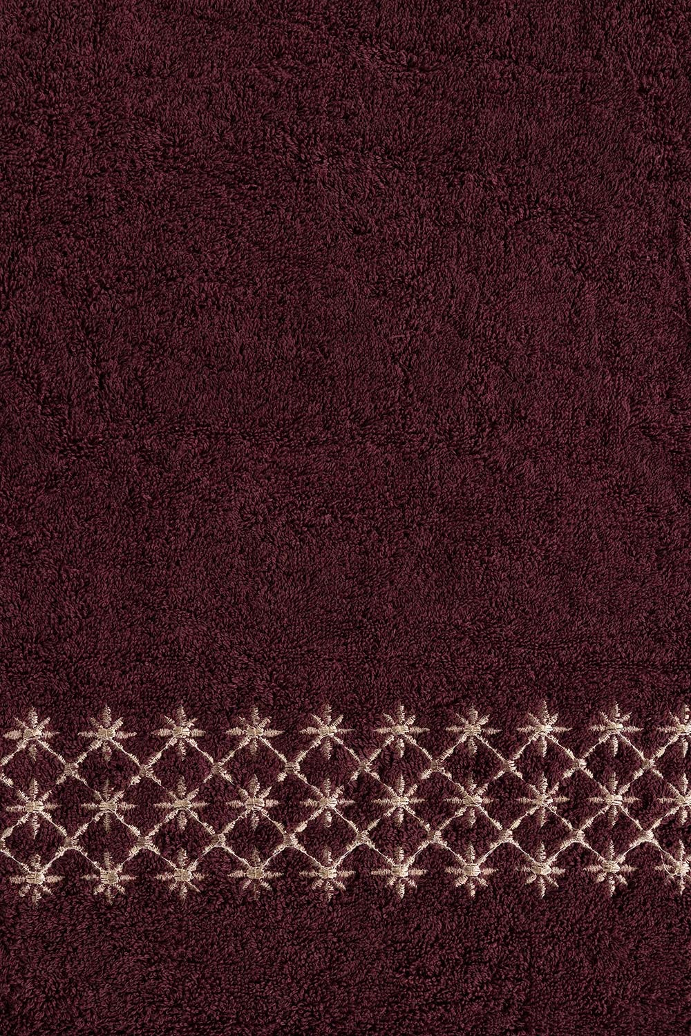 Grape Combed Embroidered 3 Pcs Towel Set